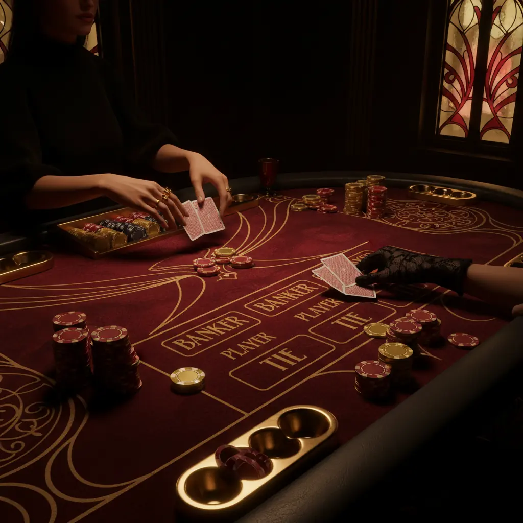 Baccarat Table Elegance